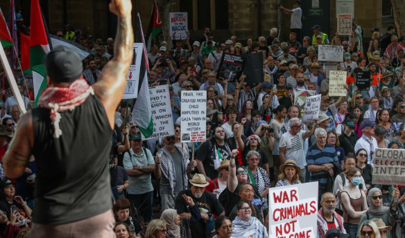 Warga Australia Demo Kunjungan Presiden Israel ke Sydney, Bentrokan Terjadi